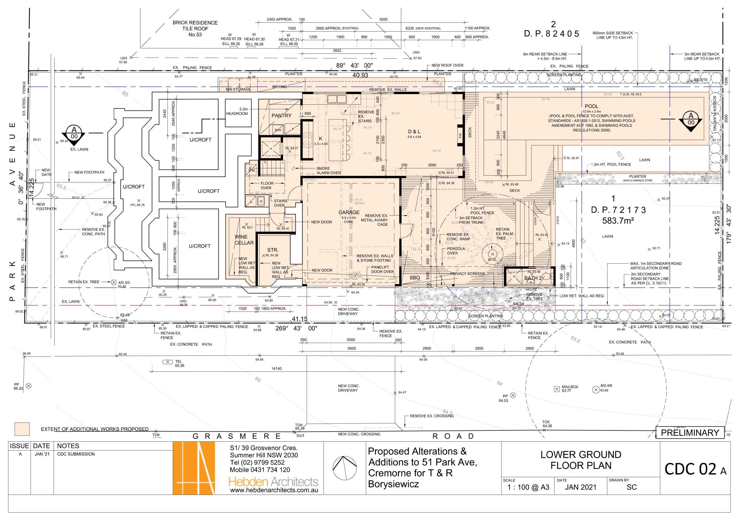 CDC 02 Lower Ground Floor Plan 20 01 2021